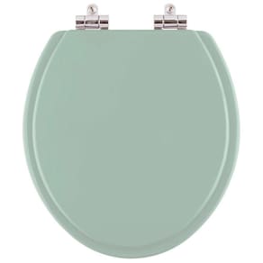 Assento Sanitário Poliester Soft Close Flamingo Verde Claro para vaso Incepa