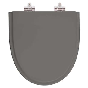 Assento Sanitário Poliéster Soft Close Studio Ambar (Cinza Escuro) para vaso Incepa