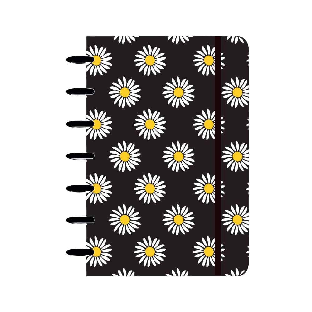 Caderno Smart 1/4 Confetti P&B Margaridas 80 Folhas