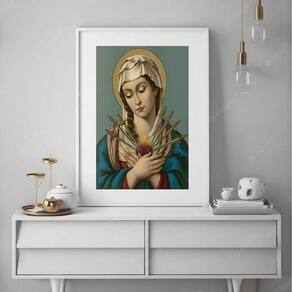 Quadro Decorativo Nossa Senhora Das Dores - 60X48Cm