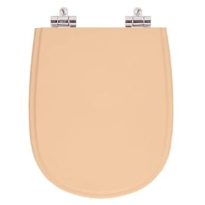 Assento Sanitario Poliester Com Amortecedor Paris Papaya Para Vaso Ideal Standard