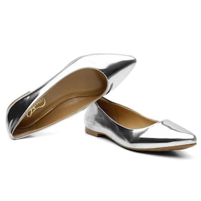 Sapatilha Feminina Metalizada Estilo Leve Casual Conforto