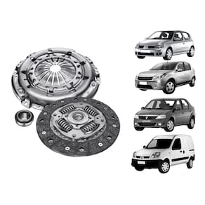 Jogo Embreagem Renault Sandero 1.0 16V 180MM Lukrepset 2007 A 2014