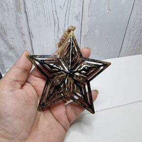 Pendente Estrela Dourada 10cm