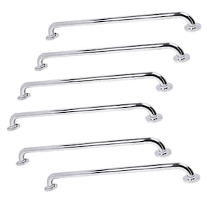 Alça Barra Apoio 70cm Inox Kit 5 Uni Criança Idoso Acessibilidade Gestante Deficiente Segurança Anti