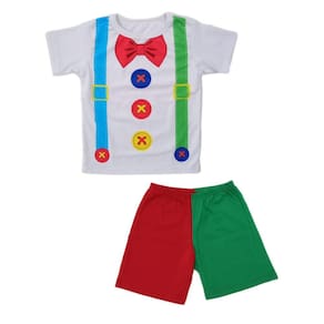 Conjunto Infantil Fantasia Carnaval Aniversário Temático Palhacinho