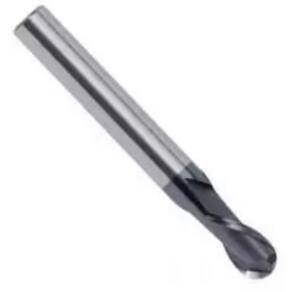 Fresa Topo Esférica Metal Duro 2 Cortes 5mm cobertura AlTin