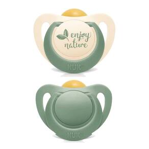 Kit 2 Chupetas For Nature Latex 6m+ Verde - NUK