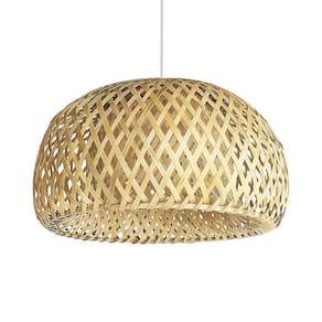 Pendente Em Fibra Natural Bambu Quarto Artesanal Boho Nat53