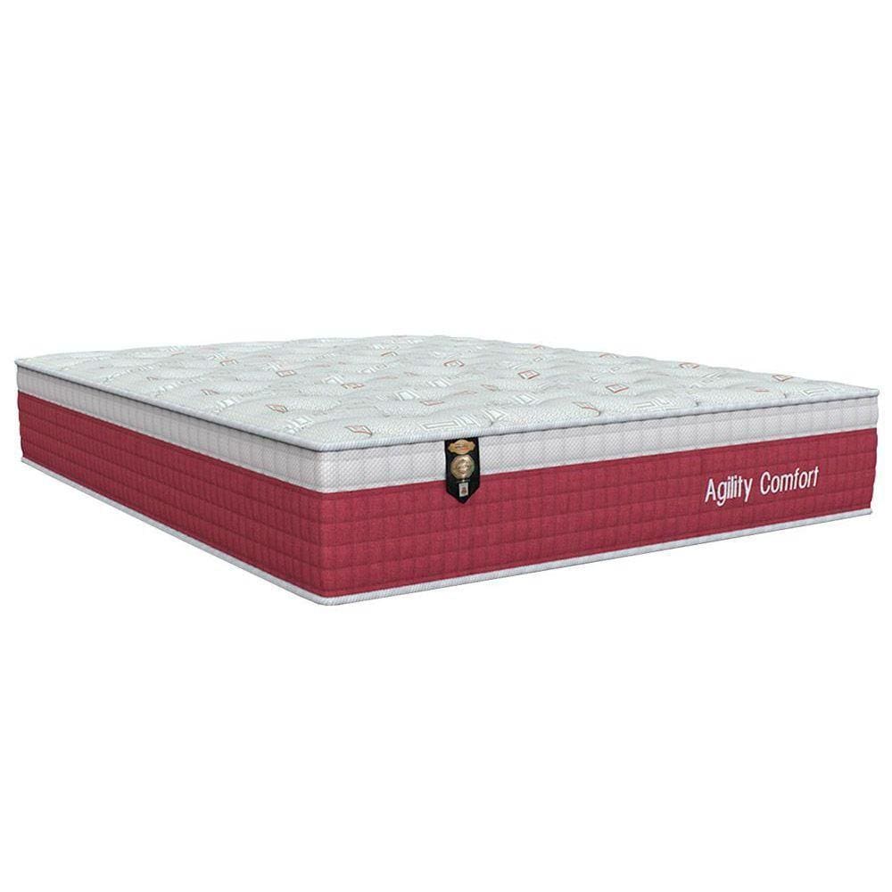 Colchão Queen Molas Ensacadas MasterPocket Agility Confort Euro Pillow (158x198x33) - Orthoflex