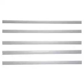 Porta Etiqueta Para Bandeja Gondola 92 Cm Cinza Kit 25