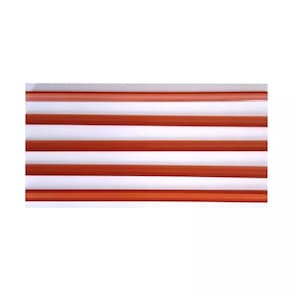Porta Etiqueta Para Bandeja Gondola 92 Cm Laranja Kit 15