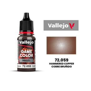 Vallejo Game Color Hammered Copper 72.059 Cobre Brunido Tinta Cobre Pintura de Miniaturas