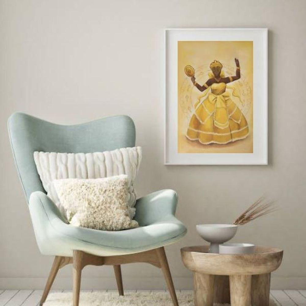 Quadro Decorativo Mamãe Oxum - 60X48Cm