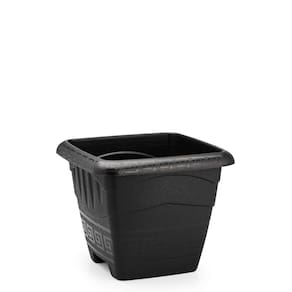 Vaso Para Planta Quadrado Tacho Médio 6 Litros - Preto