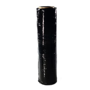 Filme Stretch Preto 50cm - 2Kg de plástico 25 micras 170m