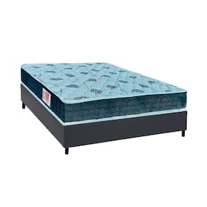Cama Box Casal: Colchão Espuma D45 Orthoflex Comfortpedic + Base CRC Courano Gray(138x188)