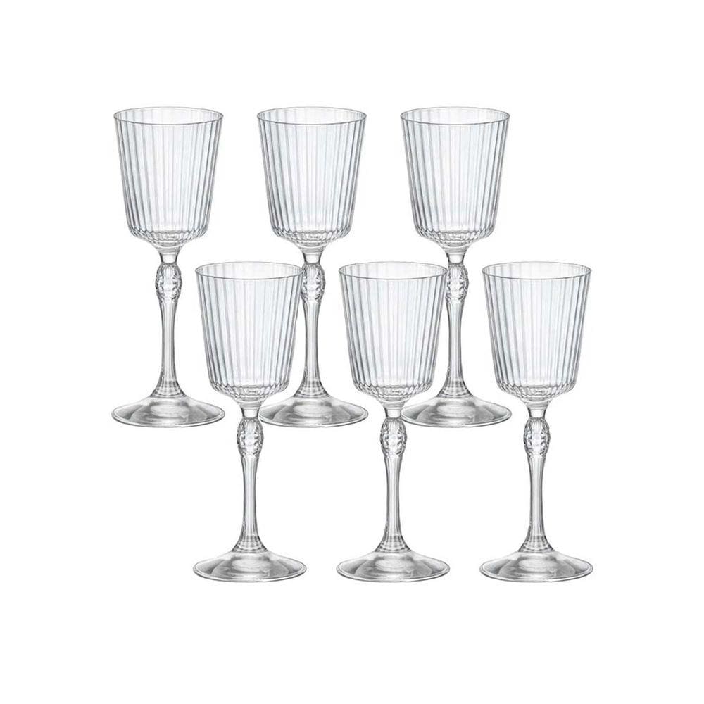 Jogo De 6 Taças Licor 80ml America`20S - Bormioli Rocco