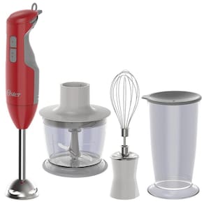 Mixer Oster Delight Vermelho 3 em 1 Função Turbo 250W de Potência FPSTHB2615R 220V