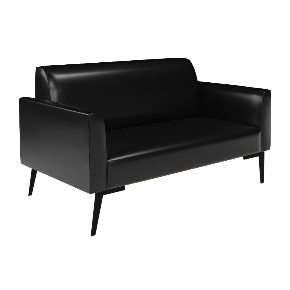 Sofá Namoradeira Pés Villach Marisa Corano Preto D03 - D`Rossi