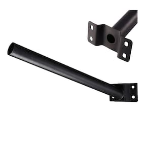 Suporte Barra Luminaria Solar Aço Pintura Eletrostatica Parede Poste Rua Segurança Iluminaçao Quinta