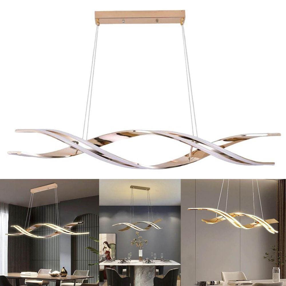 Lustre Luminaria Pendente Molecular Dna 76w Led Luxo Espiral Moderno Teto Restaurante Sala
