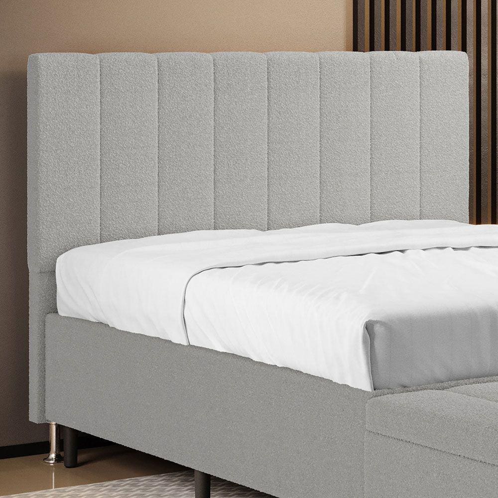 Cabeceira Nashira 140 / N-038 Bouclê Cinza Aradecor