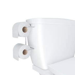 Suporte Duplo Cromato p/ Papel Higiênico Caixa Acoplada - Stolf