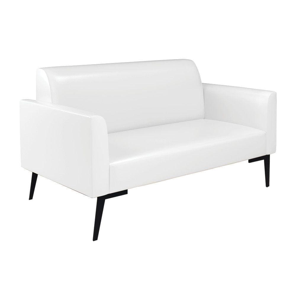 Sofá Namoradeira Pés Villach Marisa Corano Branco D03 - D`Rossi