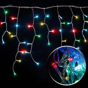 Cascata Pisca-pisca 200lamp Led Color 8f 220v