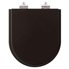 Assento Sanitário Poliester Soft Close Riviera Preto para vaso Celite