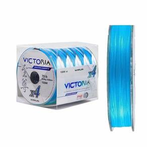 Linha De Pesca Multifilamento 4 Fios Victoria Azul 500m Medida 0,40mm