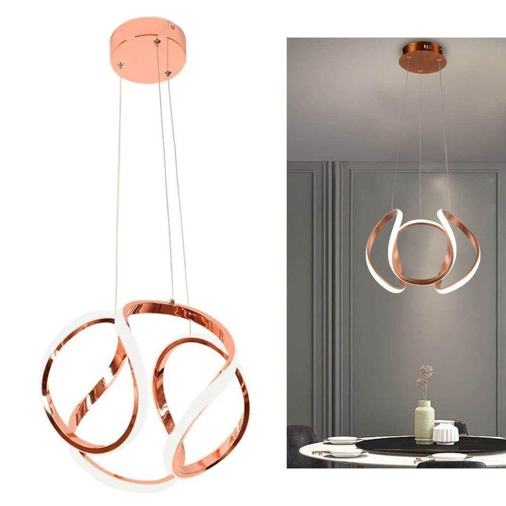 Lustre Pendente Luminaria Resistente Luxo Design Moderno Enfeite Casa Quarto Sala Cozinha