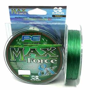 Linha De Pesca Multifilamento 150m Max Force 8 Fios Medida 0,45mm