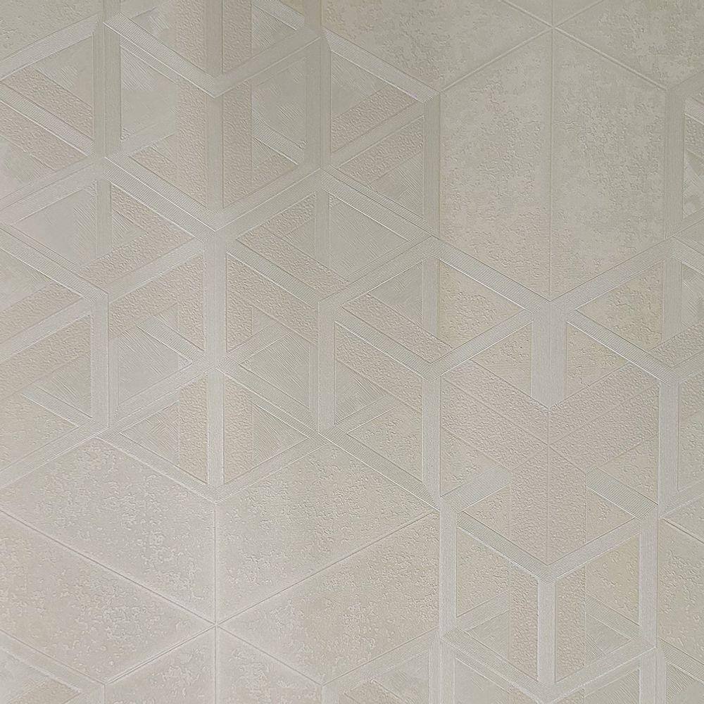 Papel de Parede Metropolis 3 Geométrico Bege MT300801R