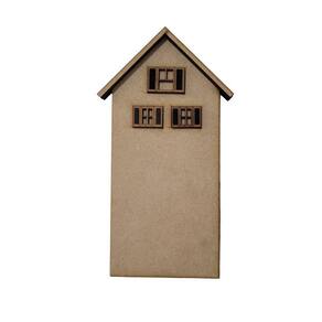 Aplique Casinha p/condomínio II c/aberturas 19,5cm- Jeito Próprio Artesanato