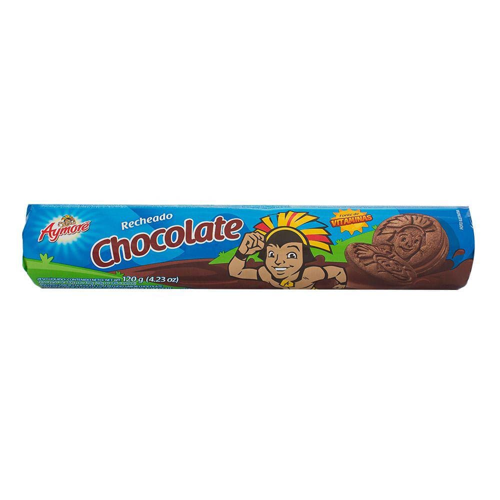 Bisc Aymore Recheado Chocolate 120G