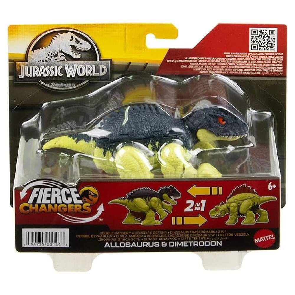 Jurassic World Allosaurus & Dimetrodon - Mattel | Casas Bahia