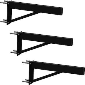 3 Suportes Pia Parafusar Bancada Aparador 50 Cm - Preto