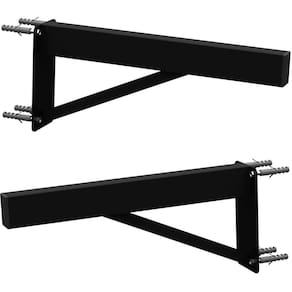2 Suportes Pia Parafusar Bancada Aparador 60 Cm - Preto
