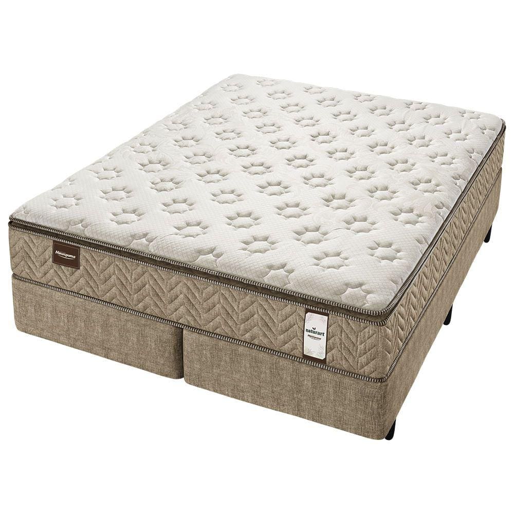 Conjunto Box Queen Molas Minaspuma Naturart 158x198x68cm