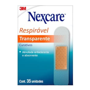 Curativo Nexcare Transparente com 35 unidades