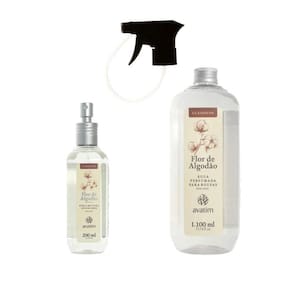 Kit Avatim Água Perfumada + Perfume Ambiente Flor De Algodão