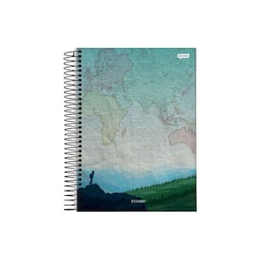 Caderno Espiral Eco Way Observando Jandaia 1 Matéria 80 Fls