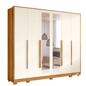 Guarda Roupa Fascínio com 6 Portas 6 Gavetas e Espelho em Carvalho Speciale Home