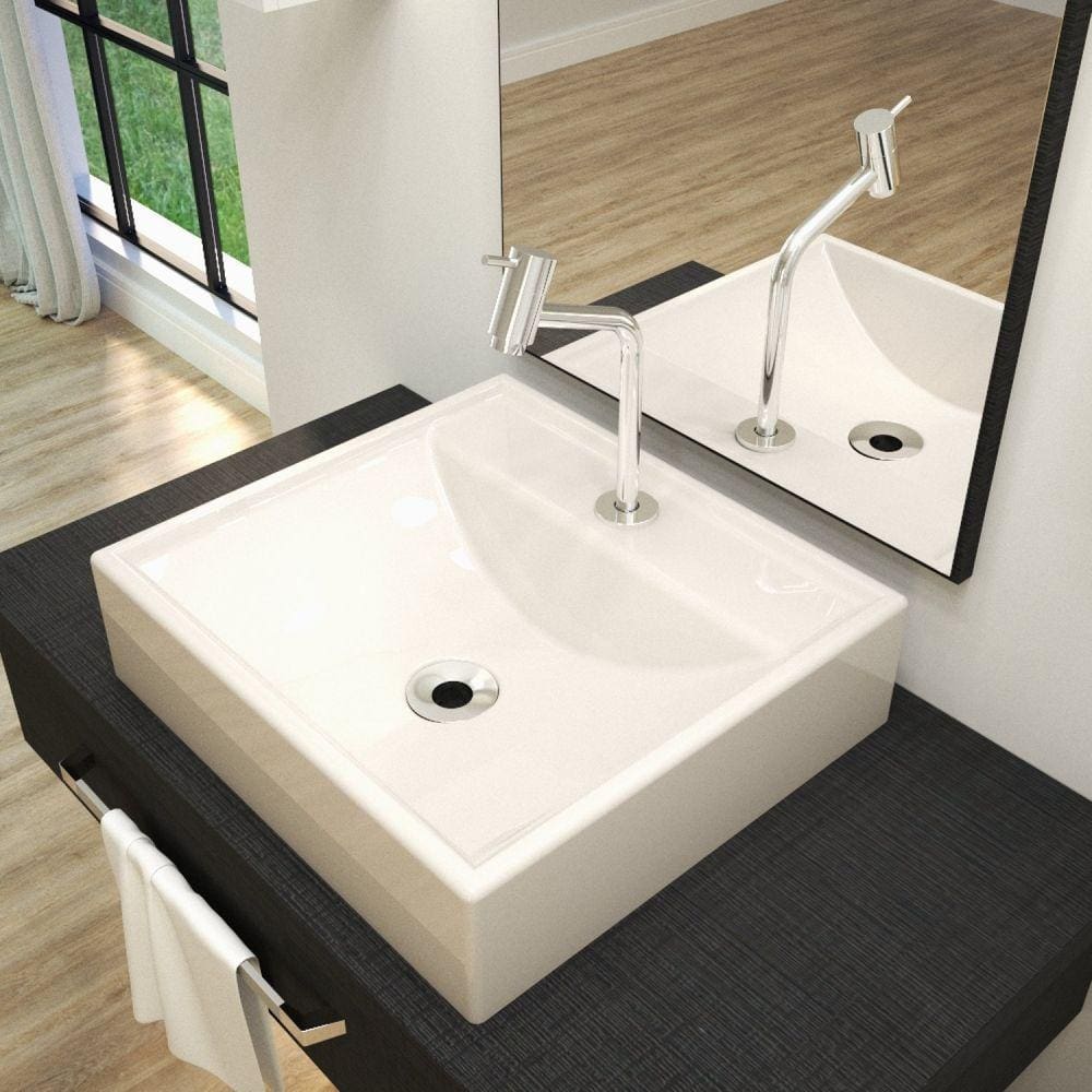 Kit Cuba Q39 com Torneira Pratika 1060 Metal e Válvula, Sifão Pvc e Flexível Compace Bege