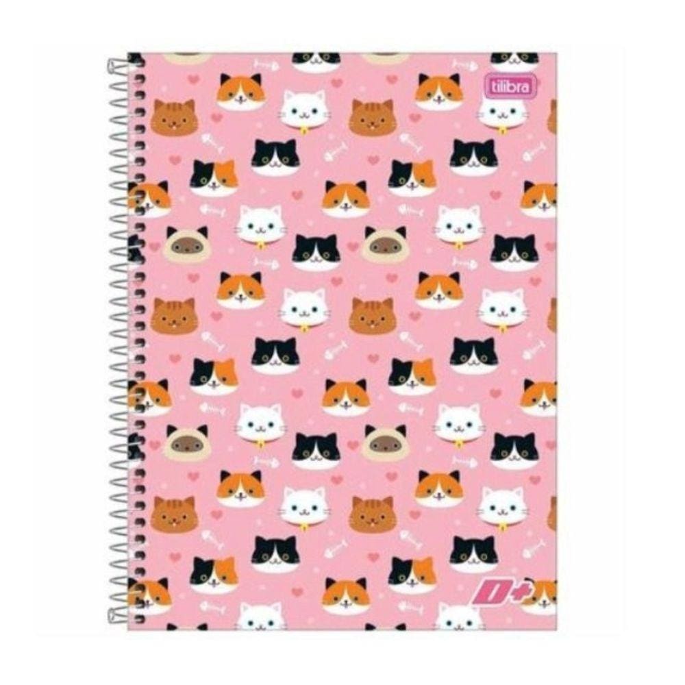 Caderno 20 Matérias Capa Dura Feminino D+ 400 Folhas Tilibra