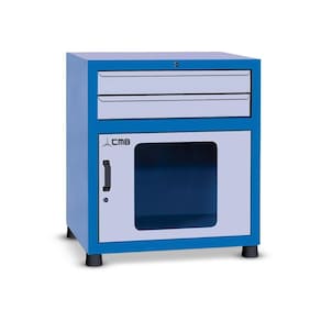 Gaveteiro Modular Grande Com 1 Porta Visor De Acrilico E 2 Gavetas Gav816a Cmb