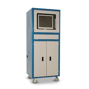 Rack Para Computador Com 2 Prateleiras E Visor De Vidro Rpcv03 Cmb