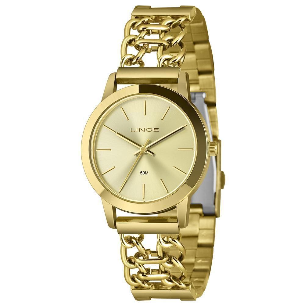 Relogio Lince Feminino Dourado Prova Dagua Lrg4773L36 C1Kx